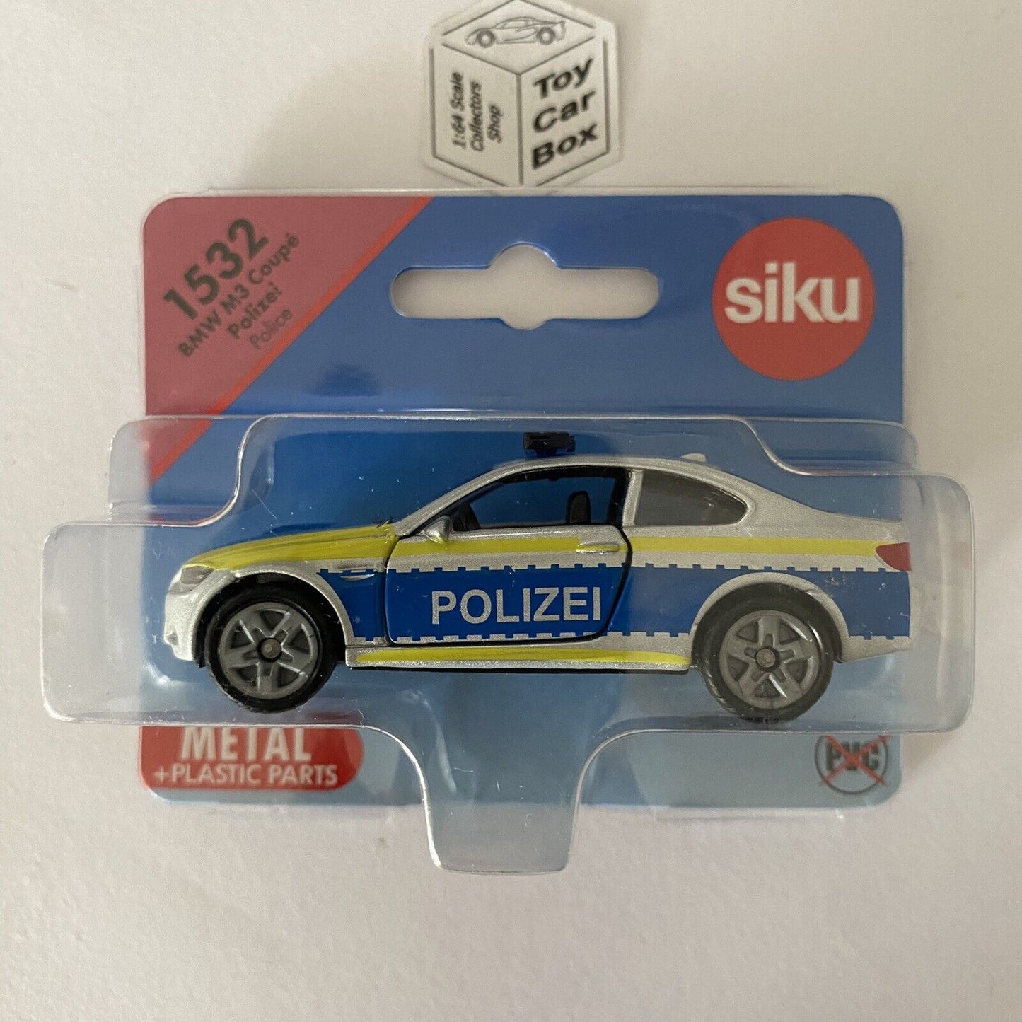 SIKU #1532 - BMW M3 Coupe (Polizei Police Car - Approx. 1:60 scale) E86