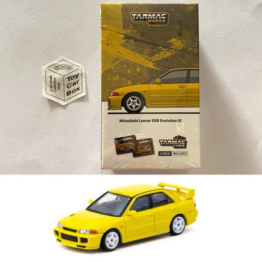 TARMAC - Mitsubishi Lancer GSR Evolution III (Yellow - 1:64 - Sealed Box) R75g
