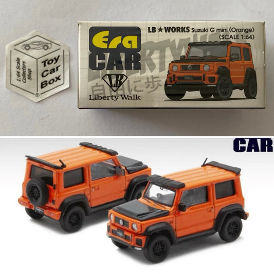 ERA CAR - Suzuki Jimny G Mini LB Works (1:64 Scale - Orange - Boxed) K00g