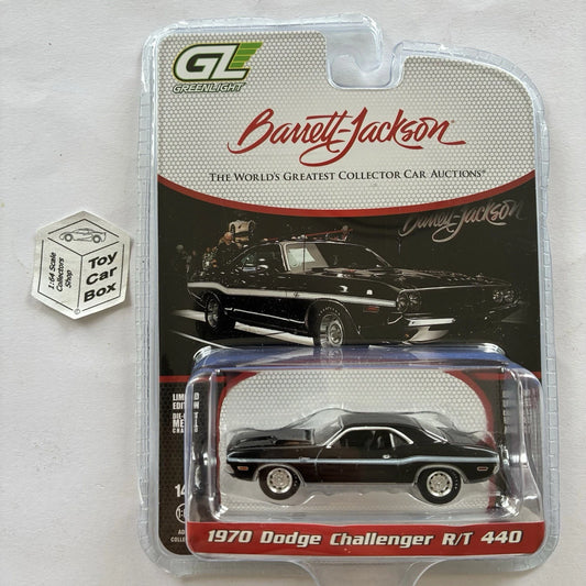 GREENLIGHT - 1970 Dodge Challenger R/T 440 (Black - Barrett Jackson S 15) J45g