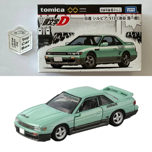 TOMICA Premium Unlimited - Nissan Silvia S13 (Green - Initial D - Boxed) L00