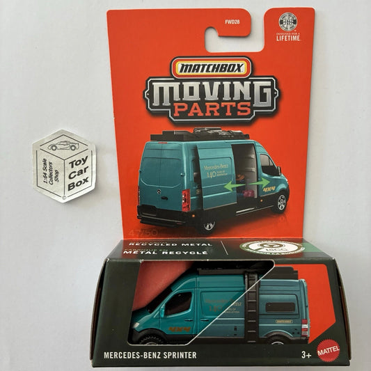 2026 MATCHBOX Moving Parts - Mercedes-Benz Sprinter (Aqua #47 Sliding Door) F00