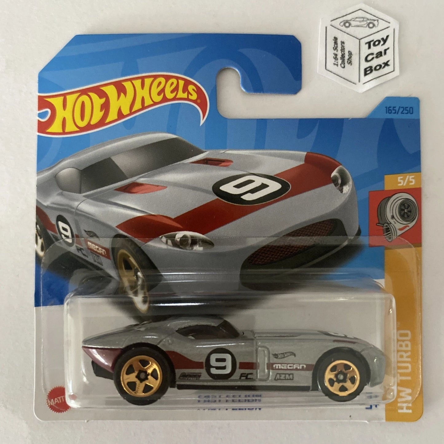 2023 HOT WHEELS #165 - Fast Felion (Grey #5 HW Turbo - Short Card) A12
