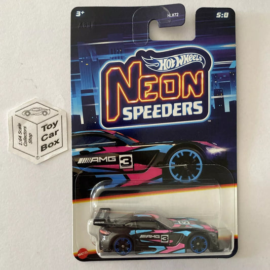 2024 HOT WHEELS Neon Speeders - ‘16 Mercedes-AMG GT3 (Black) C85