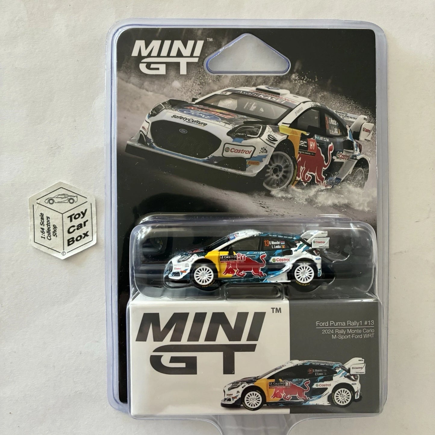 Mini GT #974 - Ford Puma Rally1 #13 (2024 Rally Monte Carlo - M-Sport WRT) Tg