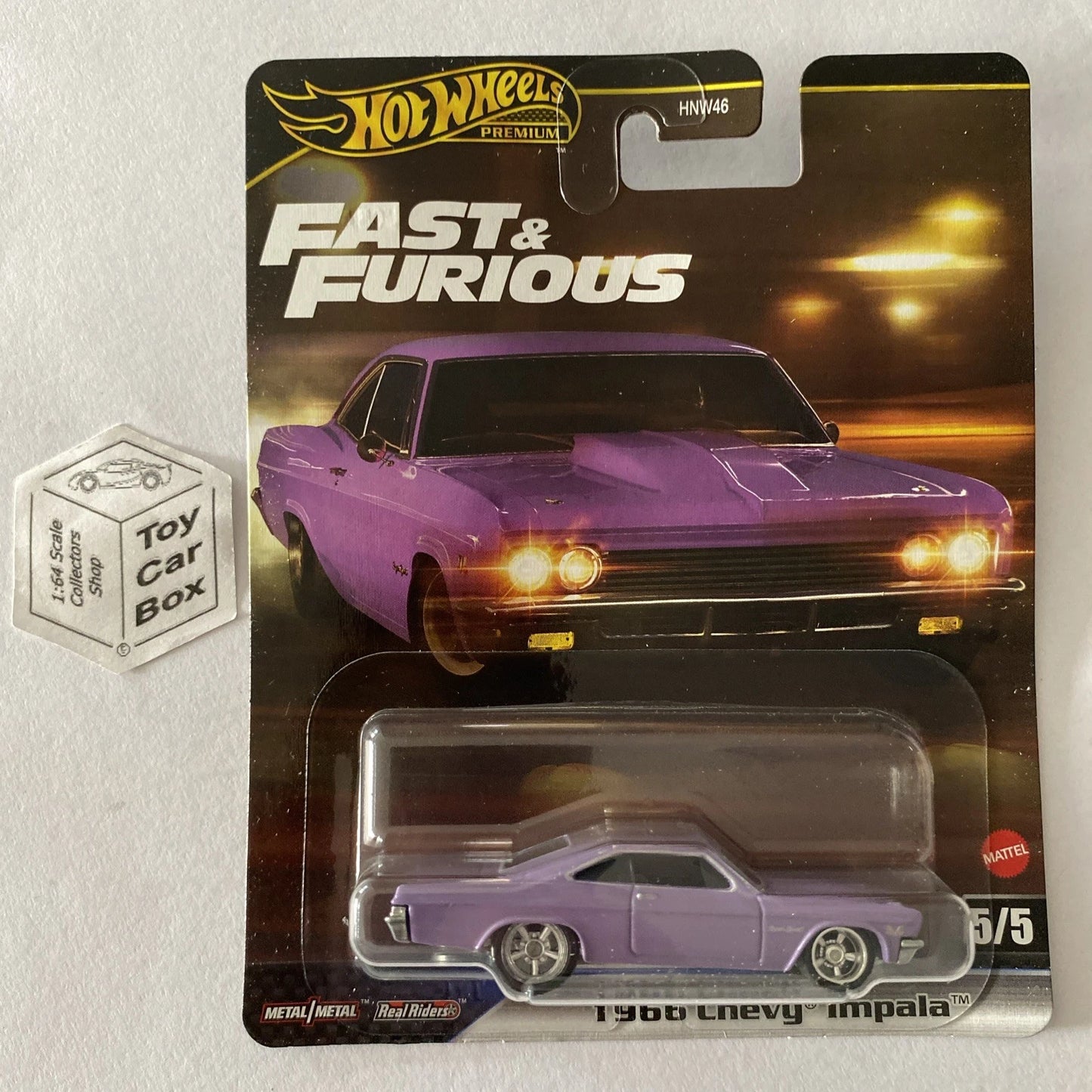 2025 HOT WHEELS Fast & Furious - 1966 Chevy Impala (Pink #5 - Premium) G04