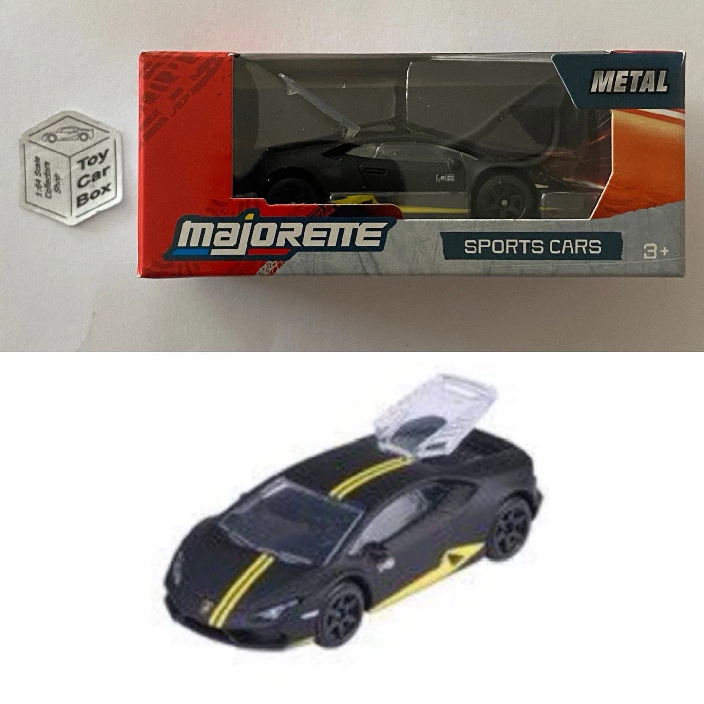 MAJORETTE - Lamborghini Huracan (Black - Sports Cars Box) 1/64 Scale* - E38