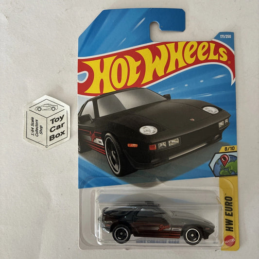 2026 HOT WHEELS #171 - 1983 Porsche 928S (Black #8 HW Euro - Long Card) B00