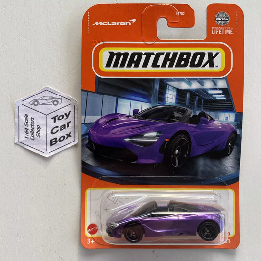 2024 MATCHBOX #85 - 2019 McLaren 720S Spider (Purple - Long Card) B53