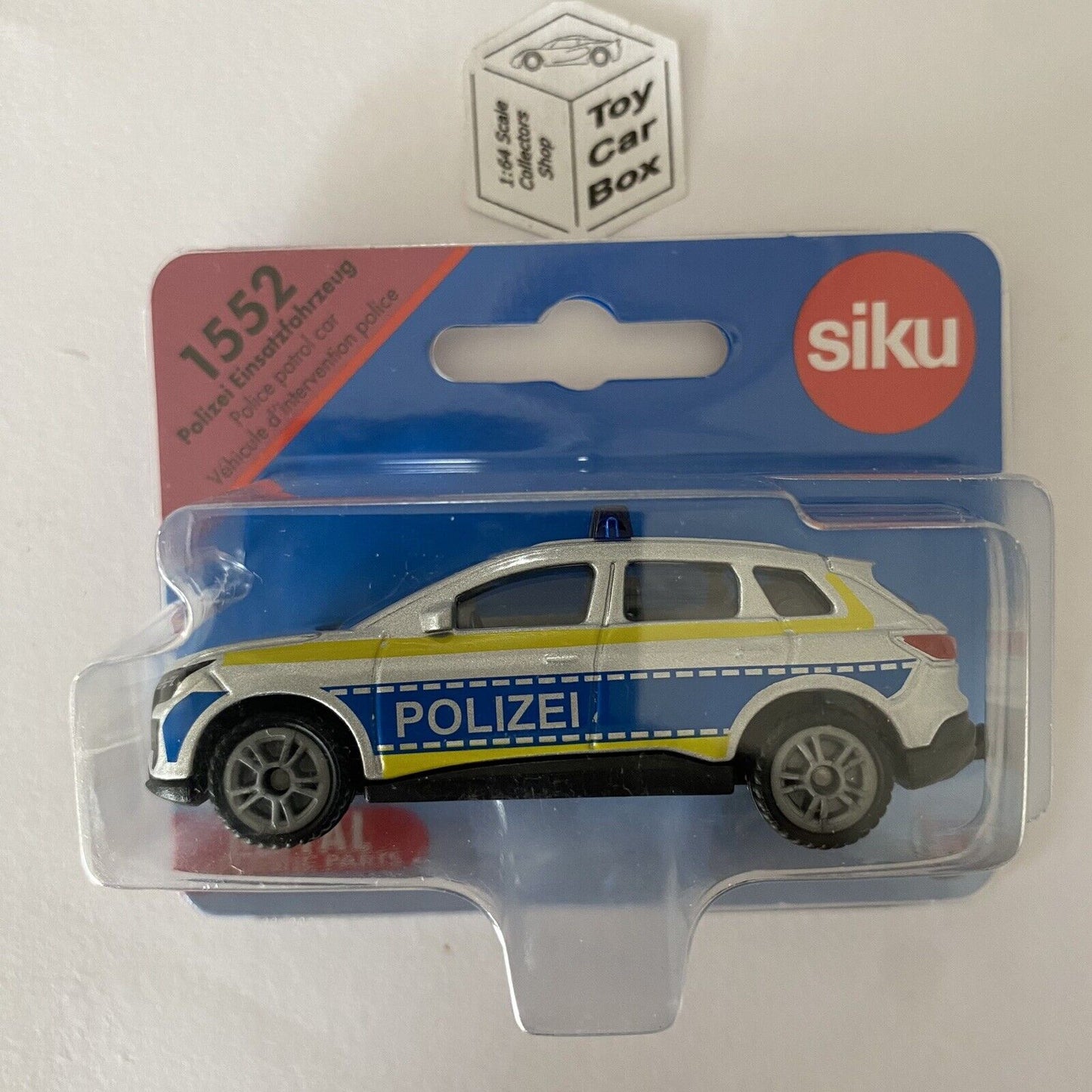 SIKU #1552 - Audi Q4 E-Tron (Polizei Police Car - Approx. 1:60 scale) E86