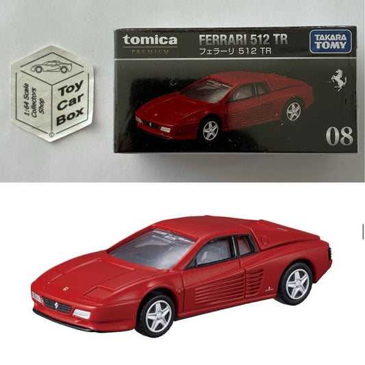 TOMICA Premium #8 - Ferrari 512 TR (Red - 1/61 Scale - Boxed) I50