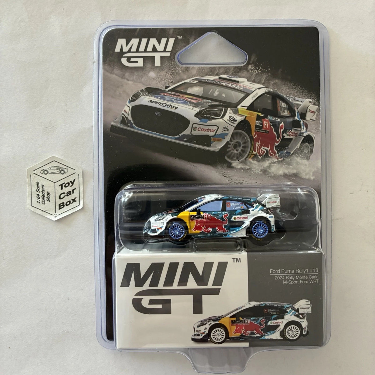 Mini GT #974 - Ford Puma Rally1 #13 (2024 Rally Monte Carlo - Chase Ca ...