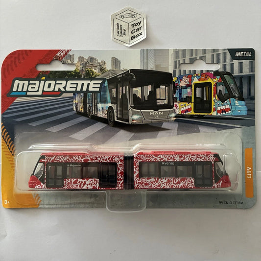 MAJORETTE - Avenio Tram (Red - White Script Design) K53