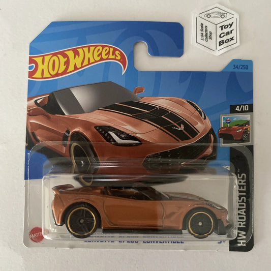 2023 HOT WHEELS #34 - Corvette C7 Z06 Convertible (Copper - Short Card) A12