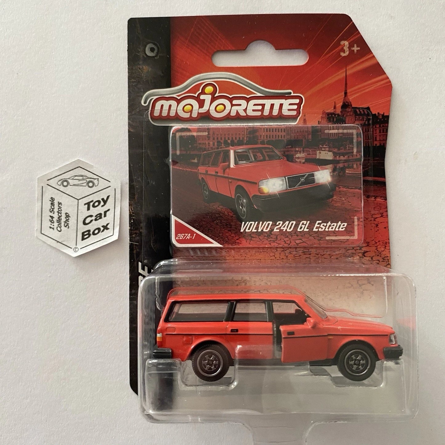 MAJORETTE Volvo 240 GL Estate (Red - 1:64* Vintage Cars - Opening Doors) D94