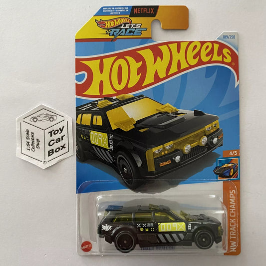 2024 HOT WHEELS #189 - Track Dwagon (Black #4 Track Champs - Long Card) A80