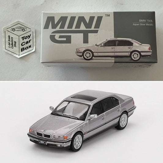 Mini GT #792 - BMW 750iL (Aspen Silver Metallic - 1/64 - Boxed) N50g
