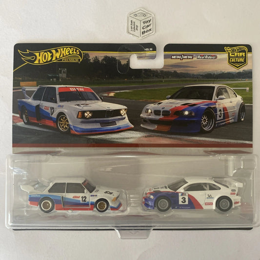 2025 HOT WHEELS Car Culture Twin Set - BMW 320 & 2001 BMW M3 GTR - J80