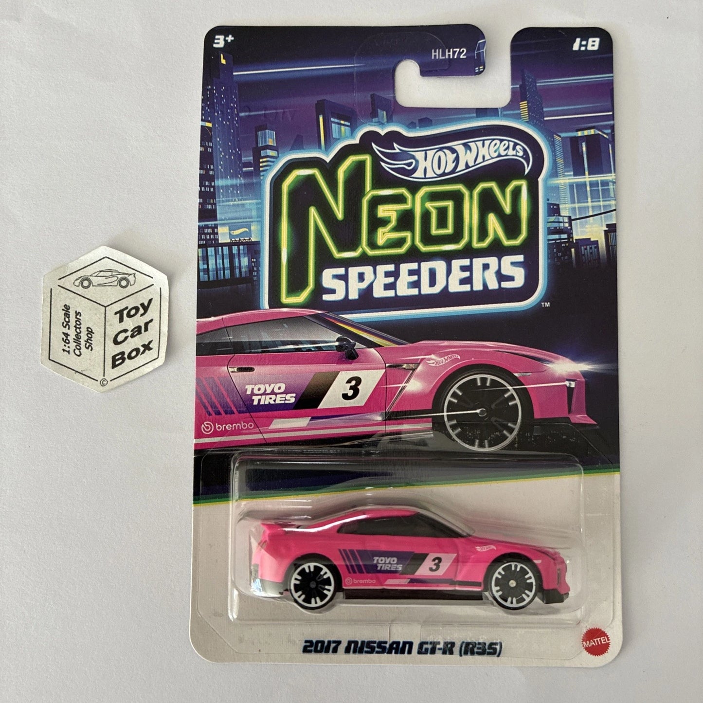2026 HOT WHEELS Neon Speeders - 2017 Nissan GT-R (R35) (#1 Pink ) B70