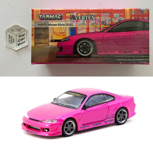 TARMAC - Vertex Nissan Silvia S15 (Pink - 1:64 Mijo Limited Edition) R75g