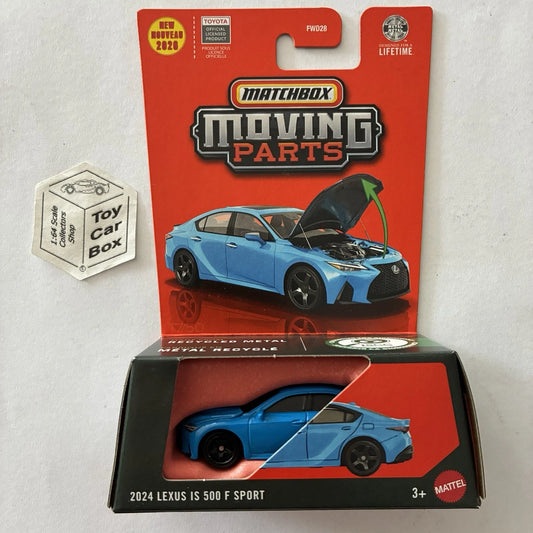 2026 MATCHBOX Moving Parts - 2024 Lexus IS500 F Sport (Blue #17 Opening Hood) E99