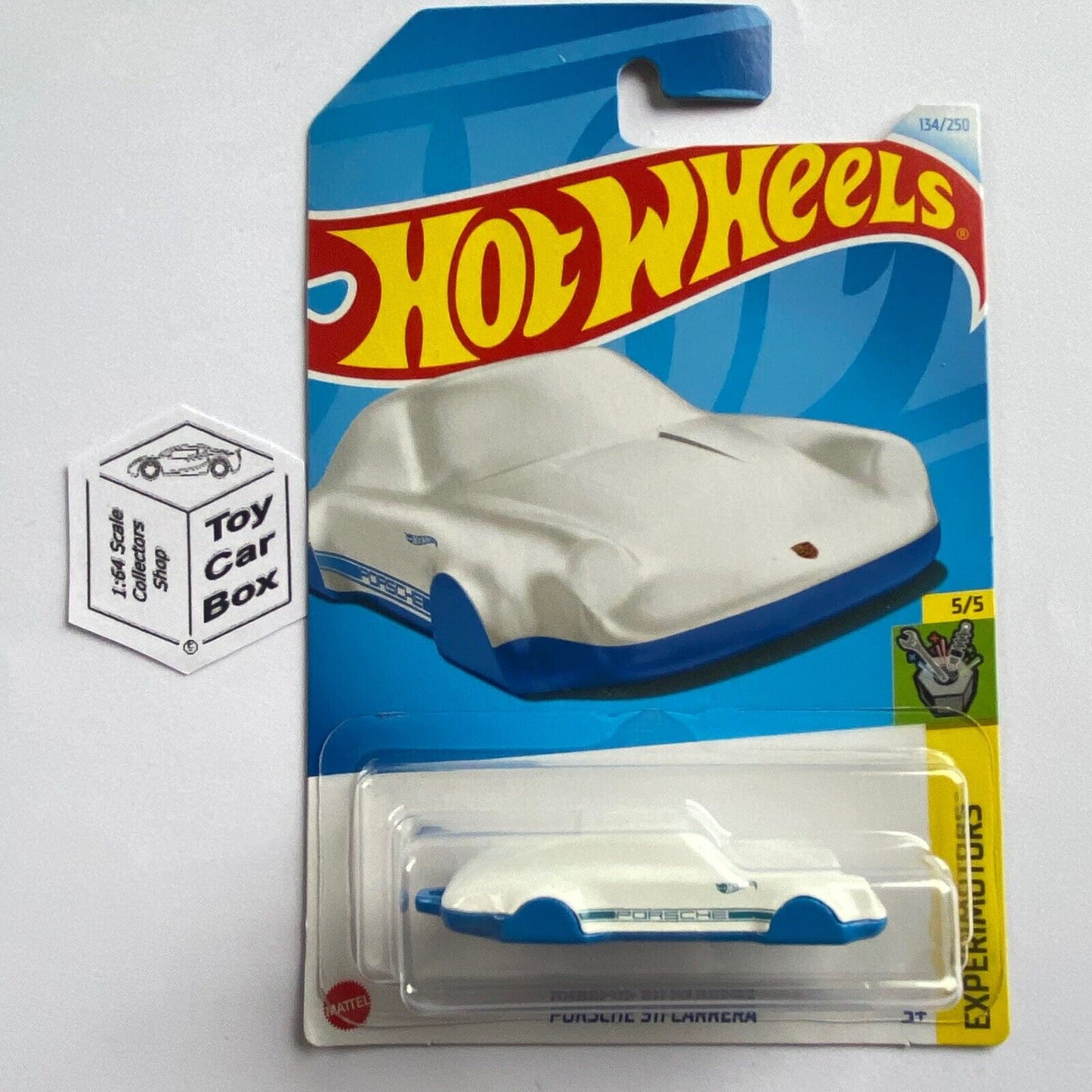 2024 HOT WHEELS #134 - Porsche 911 Carrera (White #5 Experimotors - Long) B00