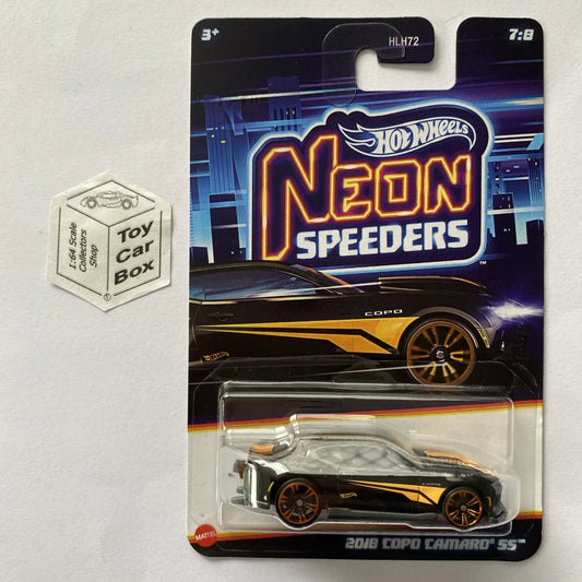 2025 HOT WHEELS Neon Speeders - 2018 Copo Camaro SS (#7 Black) D50