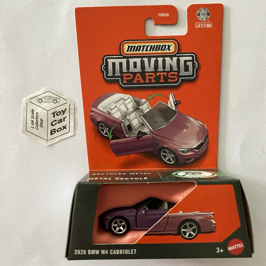 2026 MATCHBOX Moving Parts - 2020 BMW M4 Cabriolet (Purple #2 Opening Doors) D80