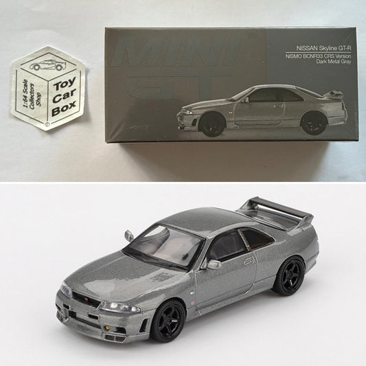 Mini GT #1128 - Nissan Skyline GT-R (Nismo BNR33 CRS Version - 1/64 - Grey) N50g
