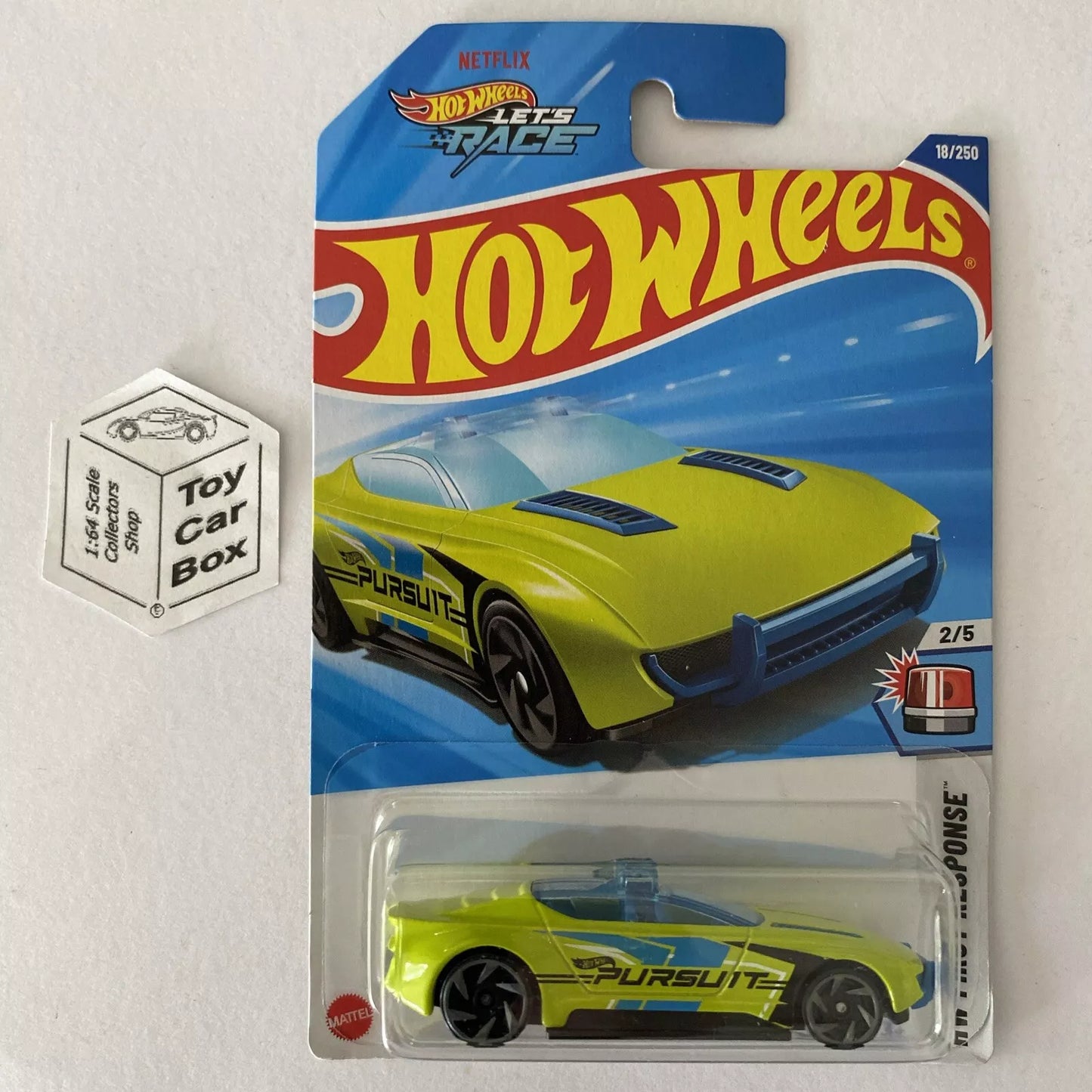 2025 HOT WHEELS #18 - Alpha Pursuit (Green #2 HW First Response) A80