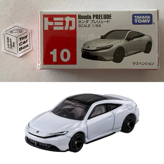TOMICA Regular #10 - Honda Prelude BF1 (White - 1/64 Scale - Boxed) F00