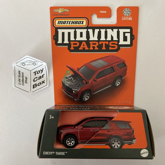 2024 MATCHBOX Moving Parts - Chevy Tahoe (Red - Opening Hood) E75