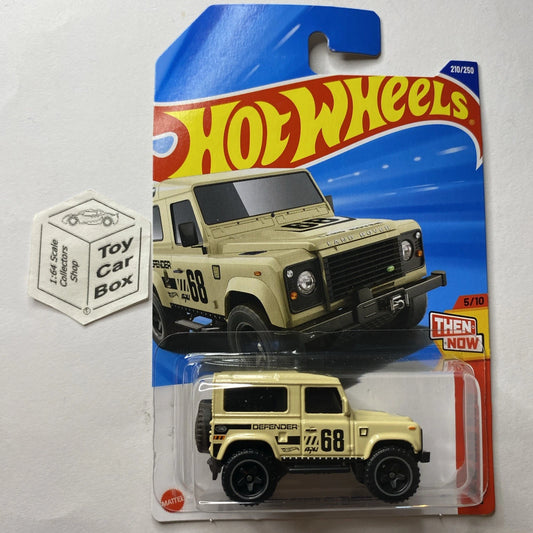 2025 HOT WHEELS #210 - Land Rover Defender 90 (Beige #5 Then & Now - Long) A60