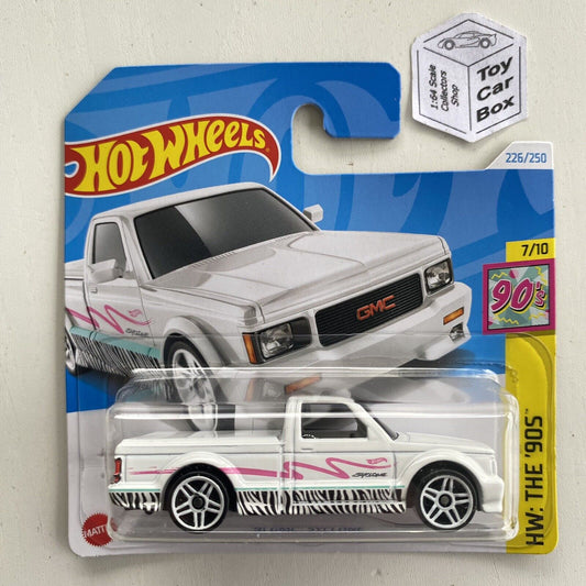 2024 HOT WHEELS #226 - ‘91 GMC Syclone (White #7 HW: The 90s - Short Card) C00