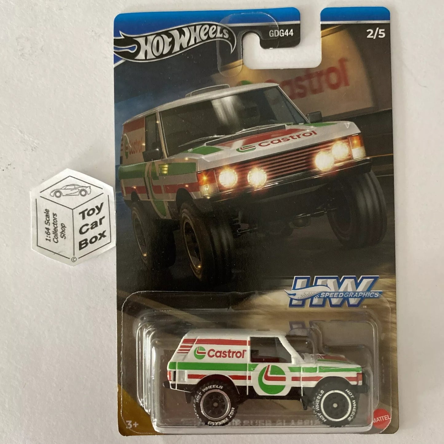 2024 HOT WHEELS Themed - Range Rover Classic (Castrol - Speed Graphics) C85