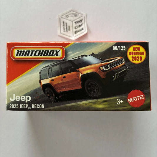 2026 MATCHBOX #80 - 2025 Jeep Recon (Orange - Power Grab - New For 2026) B80