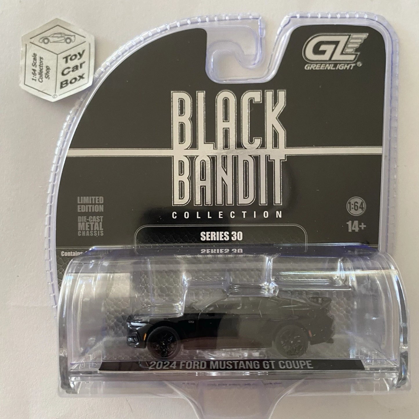 GREENLIGHT - 2024 Ford Mustang GT Coupe (Black Bandit Series 30) J45g