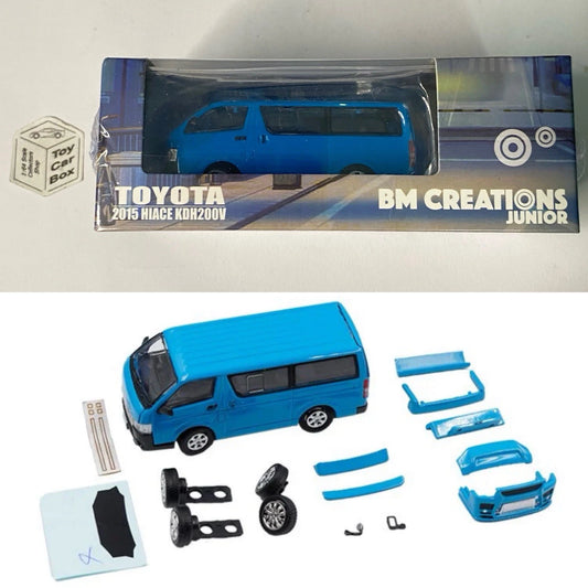 BM CREATIONS - Toyota Hiace - 2015 KDH200V (1:64 Scale - Blue - RHD) Og