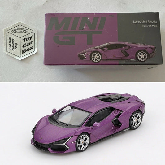 Mini GT #1121 - Lamborghini Revuelto (Viola 30th Matte - 1/64 Scale - Boxed) N50g