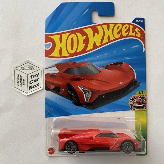 2025 HOT WHEELS #99 - Cadillac Project GTP Hypercar (Red #1 Exotics - Long) A80