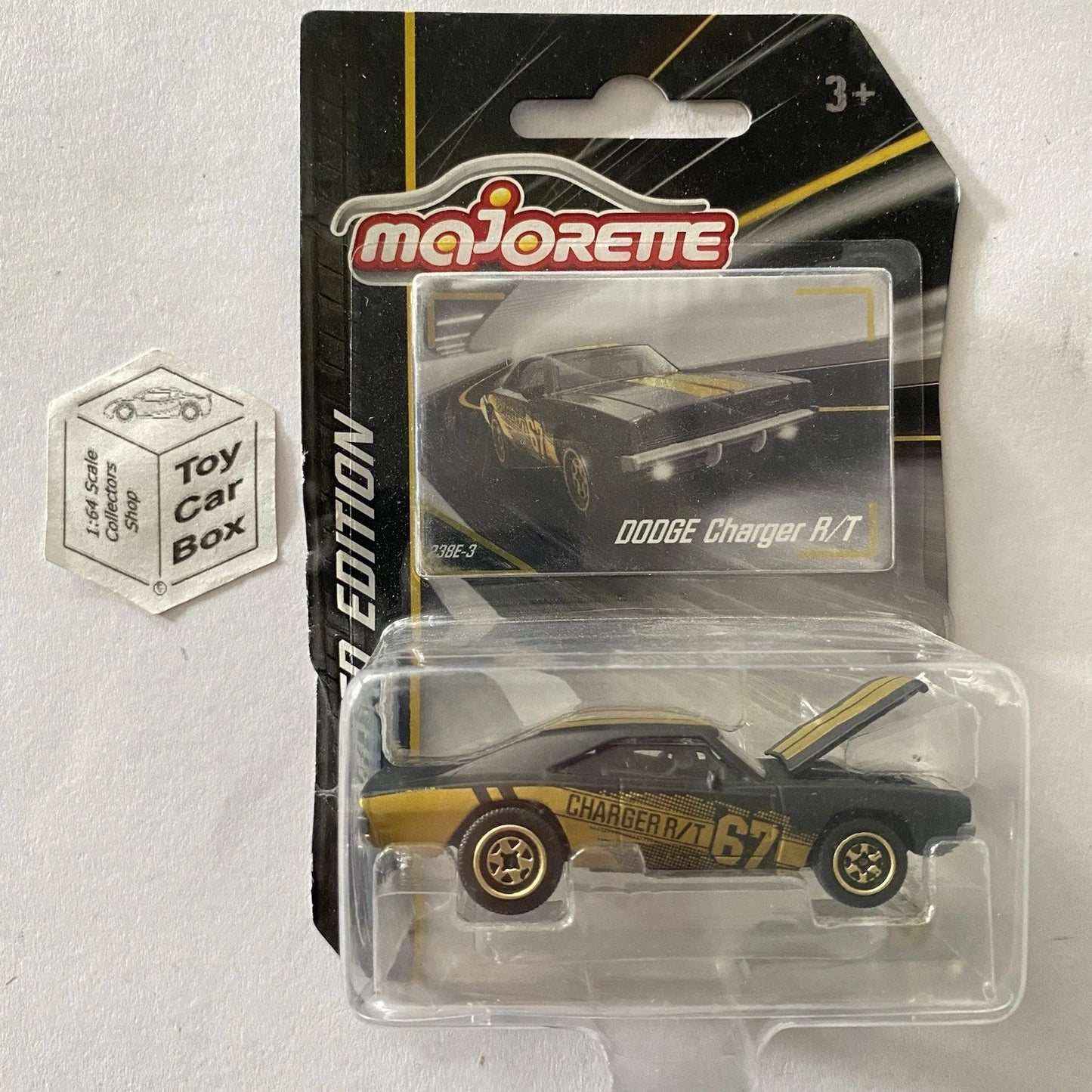 MAJORETTE - Dodge Charger (Limited Edition 9 - Black & Gold) Card not perfect - C46