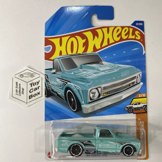 2025 HOT WHEELS #21 - ‘67 Chevy C10 Pickup (Green #2 Hot Trucks - Long Card) A80