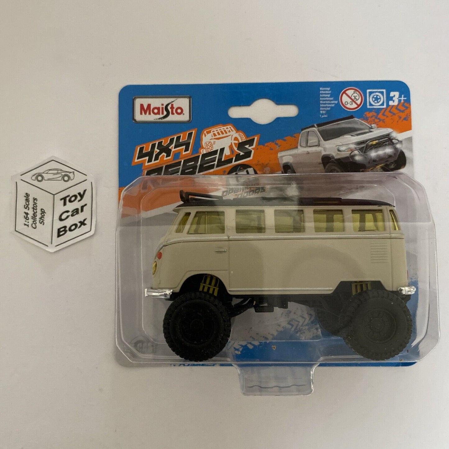 MAISTO - Volkswagen Van “Samba” (4x4 Rebels 4.5” - Approx 1:43 - Beige) F05