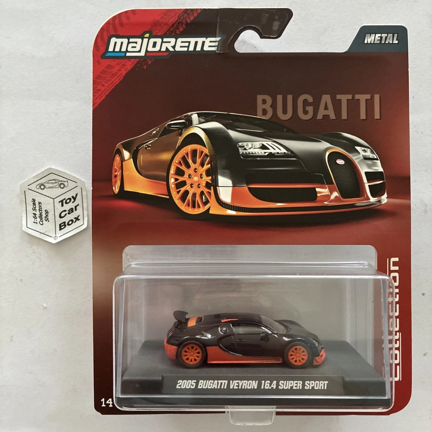 MAJORETTE - 2005 Bugatti Veyron 16.4 Super Sport (Collection - 1:64 - Black) J38