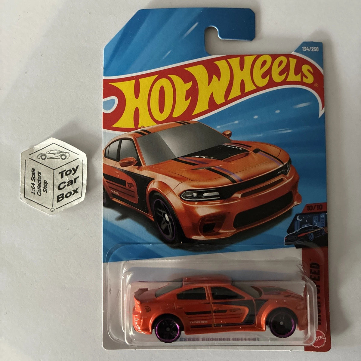 2026 HOT WHEELS #134 - ‘20 Dodge Charger Hellcat (Orange #10 Nightspeed) A44