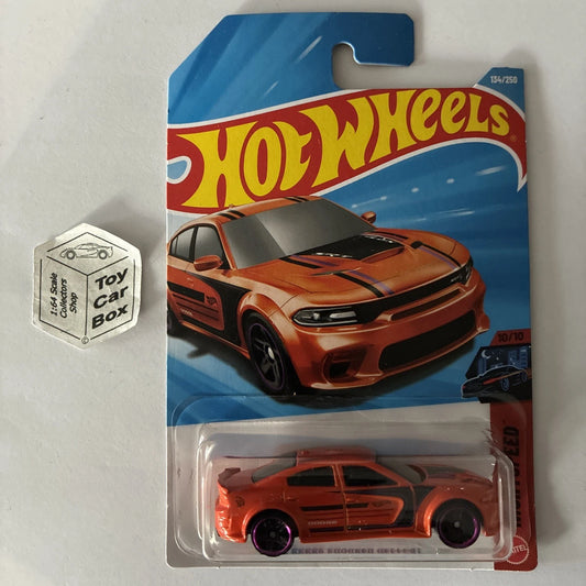 2026 HOT WHEELS #134 - ‘20 Dodge Charger Hellcat (Orange #10 Nightspeed) A44