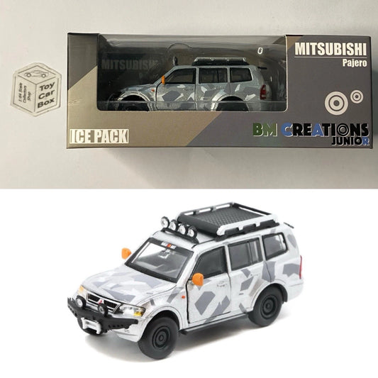 BM CREATIONS - Mitsubishi Pajero 3rd Gen (1:64 Scale - Ice Pack - RHD) Og