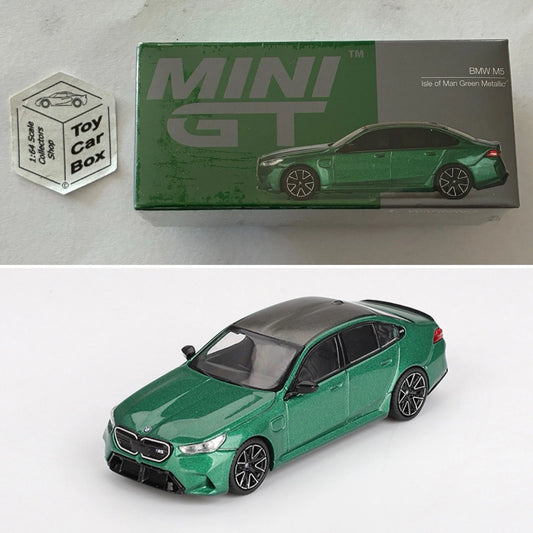 Mini GT #1086 - BMW M5 (Isle Of Man Green Metallic - 1/64 - Boxed) N50g