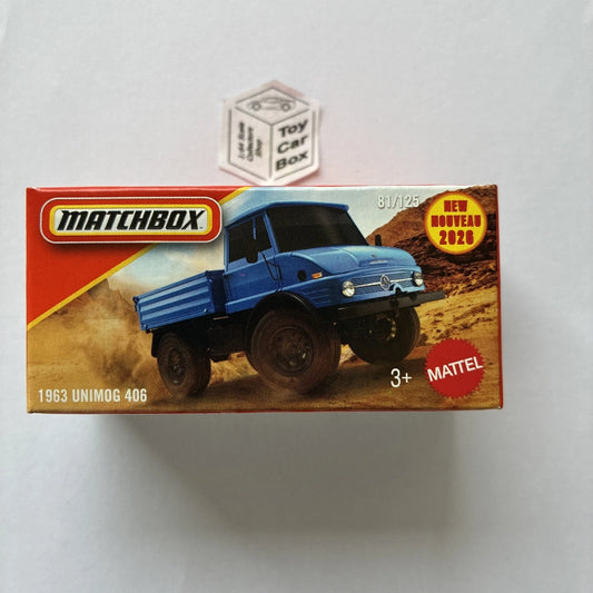 2026 MATCHBOX #81 - 1963 Unimog 406 (Blue - Power Grab - Unopened) C50