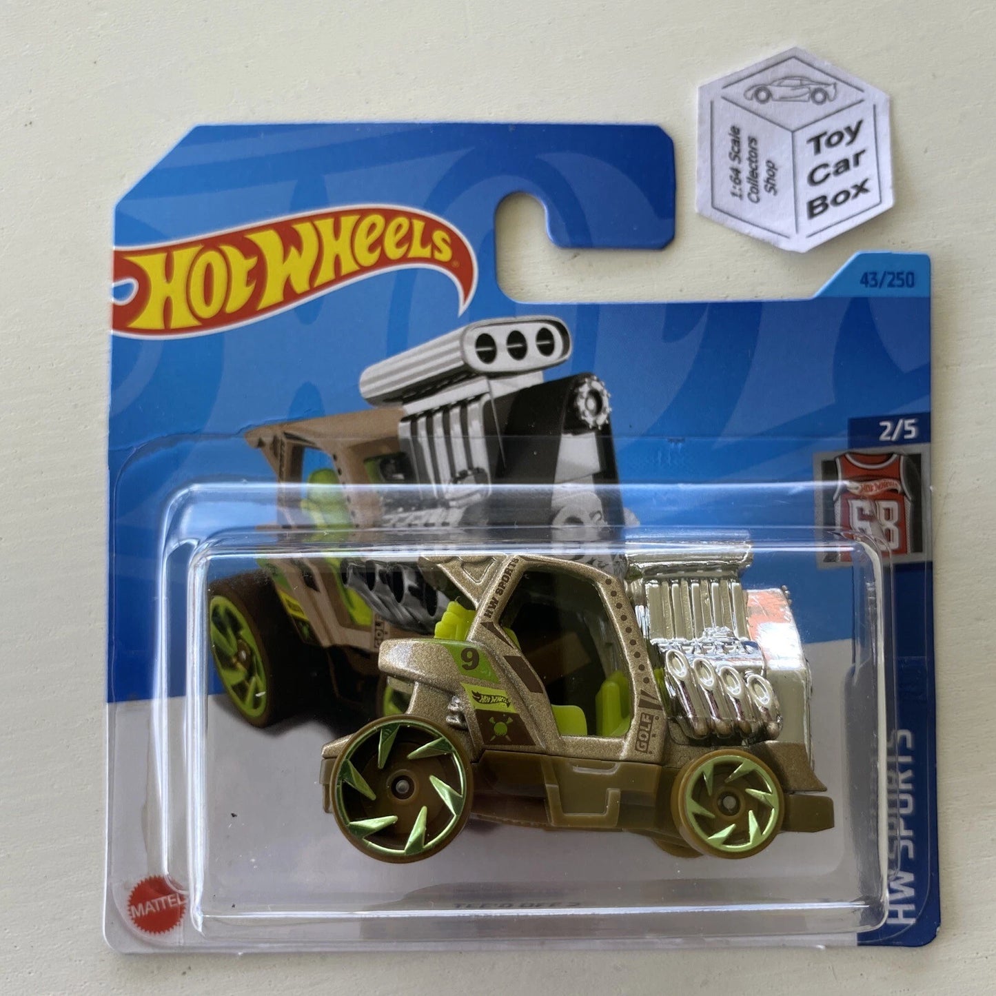 2023 HOT WHEELS #43 - Tee’d Off 2 (Brown #2 HW Sports - Short Card) A12
